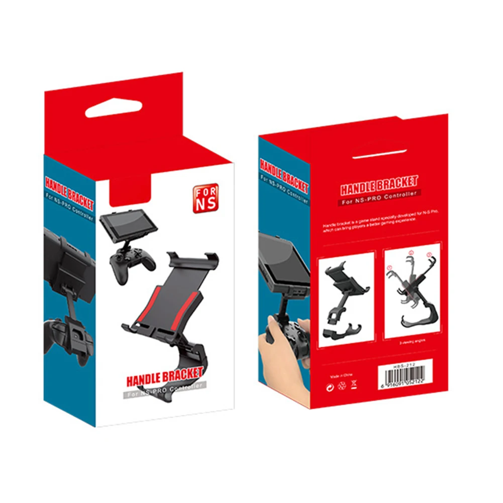 

Controller Holder Mount Rotatable Handle Bracket Black Controller Mount Holder Wireless Handle Grip Stand for SwitchPro /NSPro