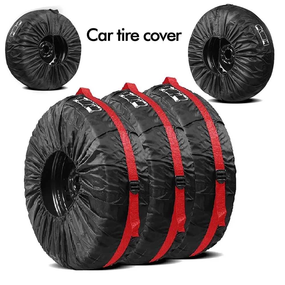 1PCS Universal Car Spare Tire Covers Case Auto Wheel Tires Storage Bags Portable Oxford Cloth Dust-proof Protector Car Styling