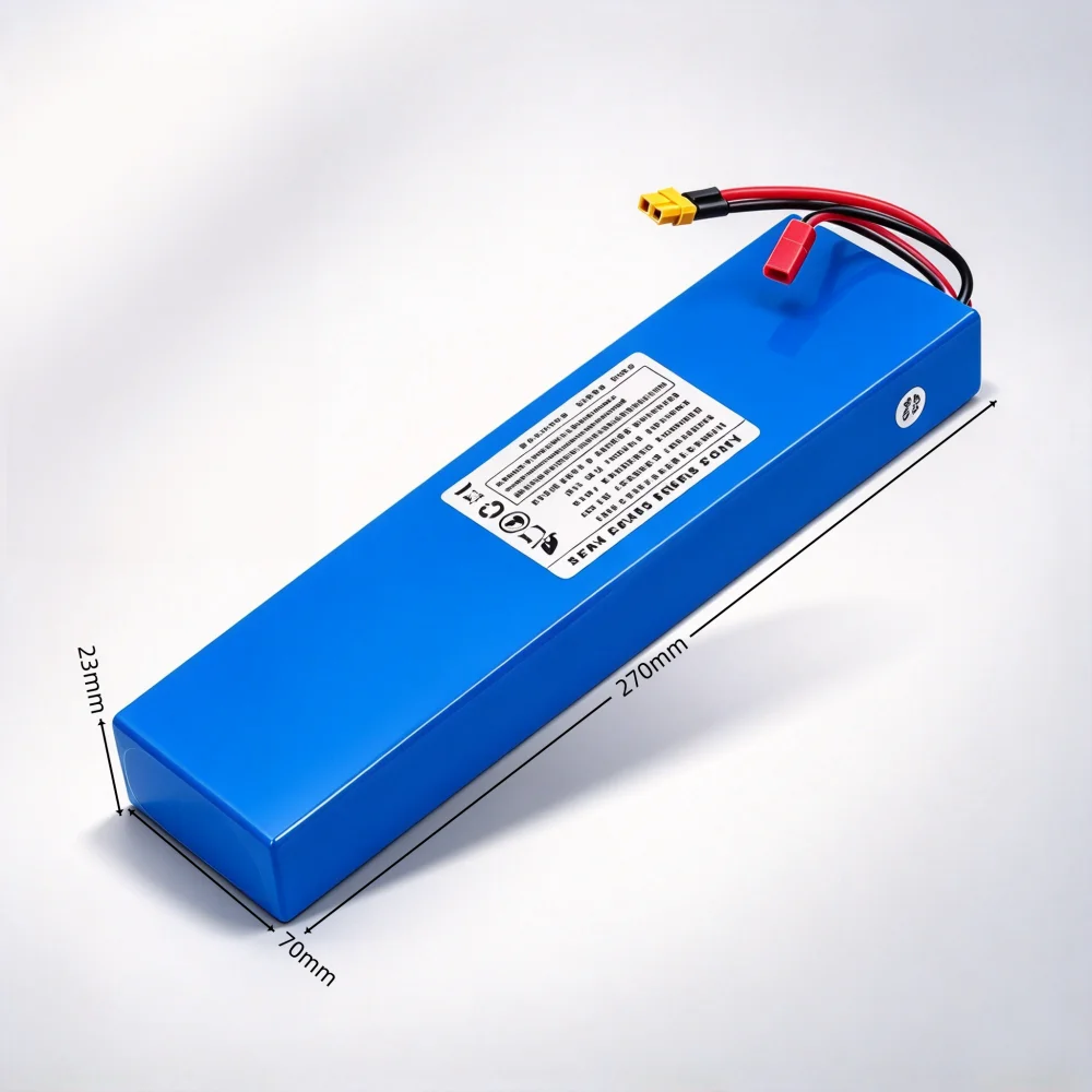 Aleaivy 24V 4000mAh 18650 7S2P High-Capacity Li-ion Battery with Shock-Resistant Cotton, 29.4V 4.0Ah for E-Scooters & Bicycles
