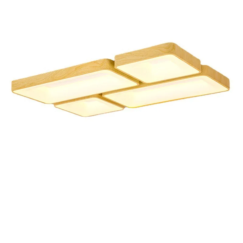 

New Chinese style, living room, headlights, main ceiling light, creativity, wood grain color, dining room, bedroom