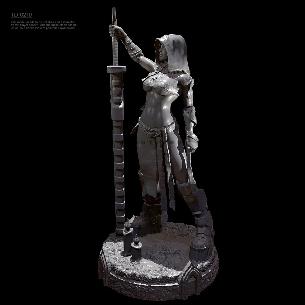 50mm 75mm Resin beauty model kits figure colorless and self-assembled TD-6210/3D