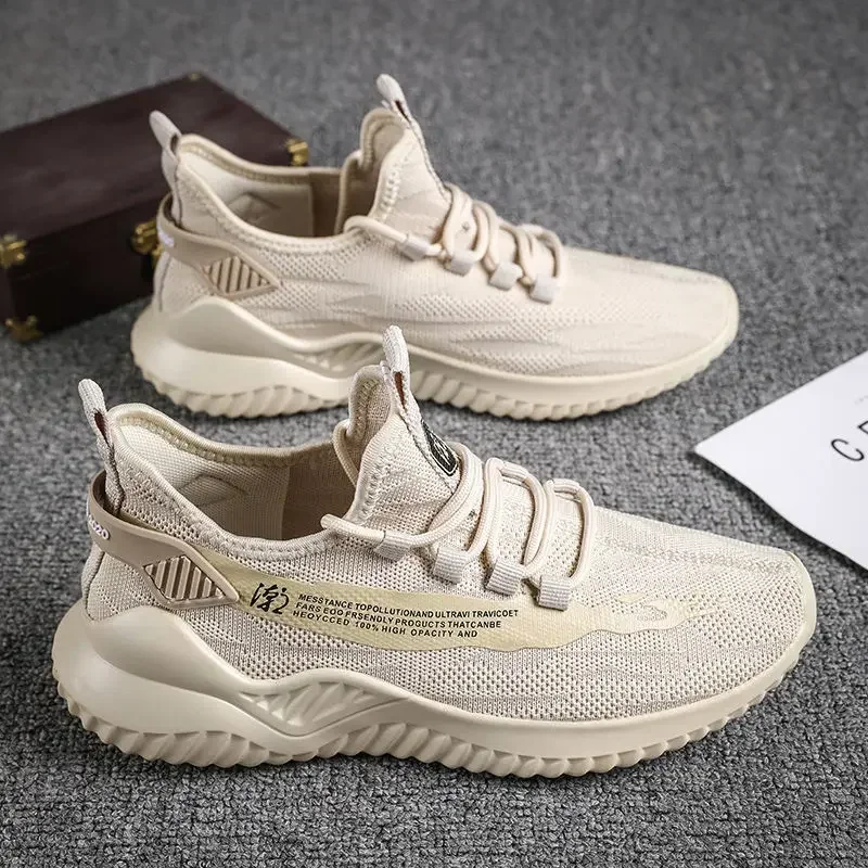 

2025 Men Tennis Shoes New Fashion Spring and Autumn Leisure Walking and Running Breathable Flat Bottom Gym Sports Men Sneakers
