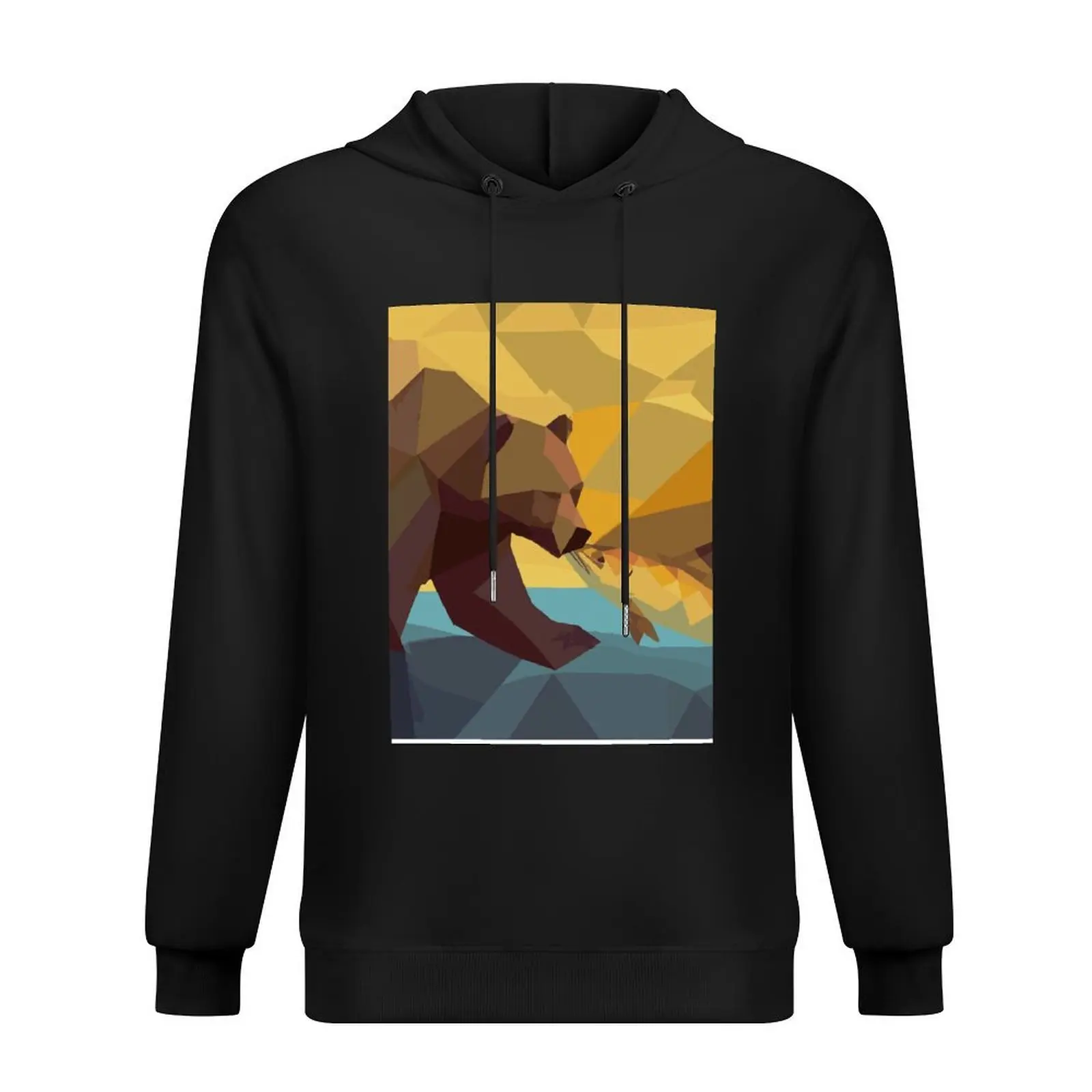 

Grizzly bear dinner time Hoodie fashion men men's clothing autumn men's winter sweater new features of hoodies & sweatshirts