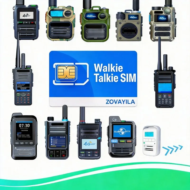 Carte SIM globale pour talkie-walkie PTT, sans contrat, 1 Go/360 jours, 4G LTE IoT SIM pour radios POC PTT (K300, etc.)