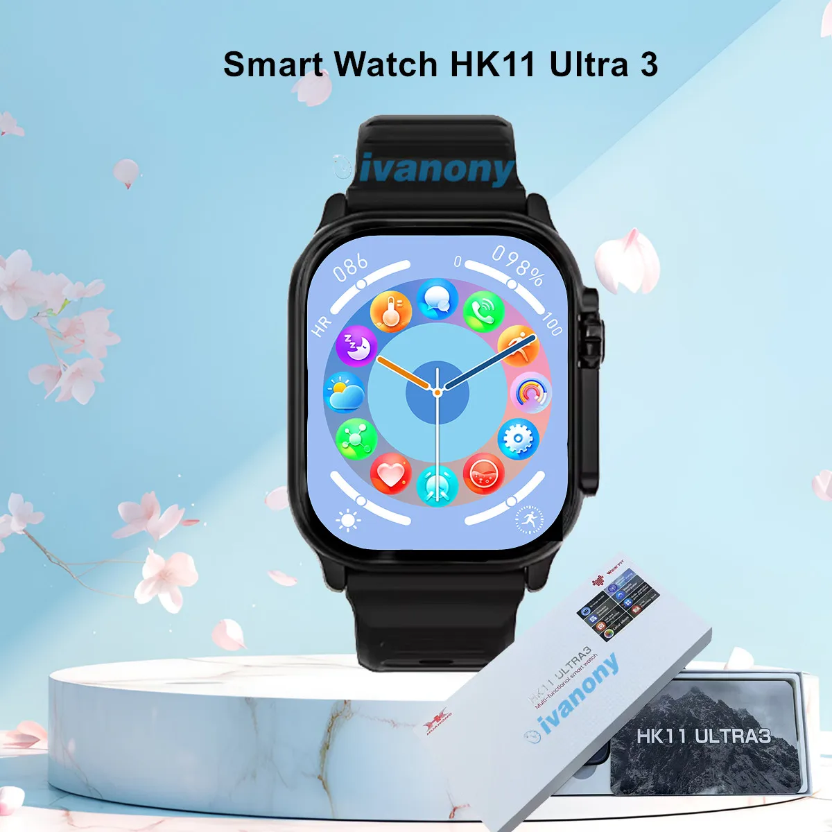 Original Smart Watch HK11 Ultra 3 Amoled 49MM AI Robot Bluetooth Call Compass 4GB/ROM 2.02inch Screen Smartwatch for Women Men