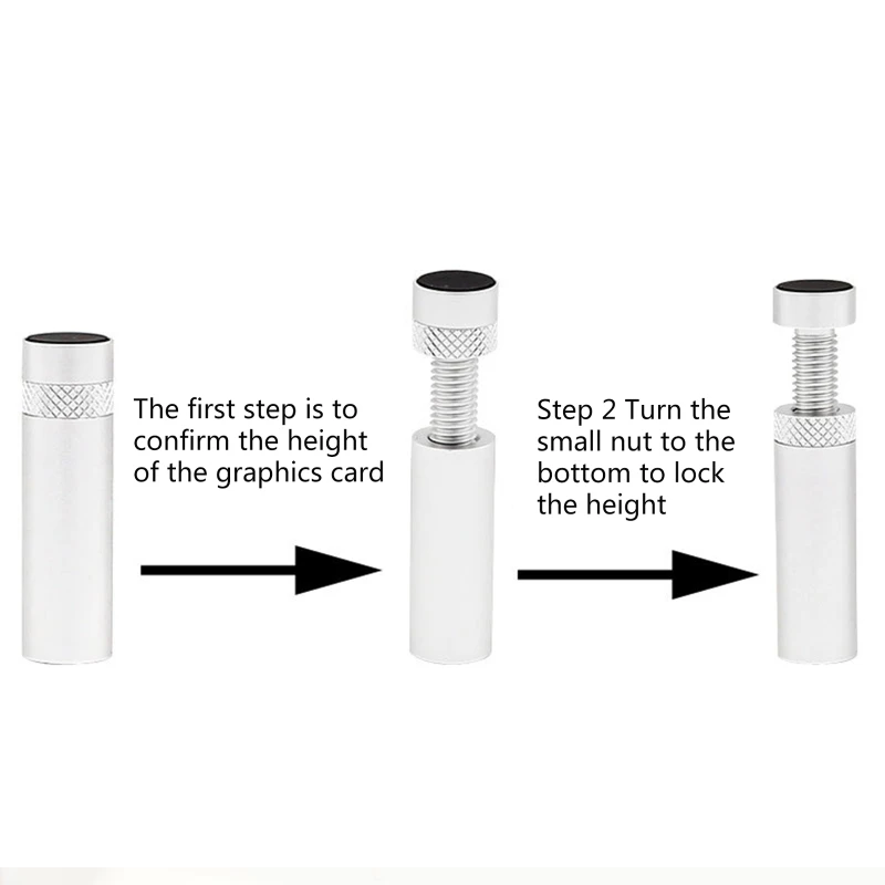حامل دعم وحدة معالجة مركزية ممتص للصدمات شامل ، قوس بطاقة الرسومات ، دعم