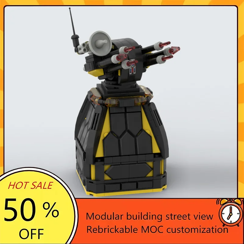 

497PCS Popular Space War Movie Model MOC Building Bricks Defense Turret Modular Technology Gifts Holiday Assemble Children Toy