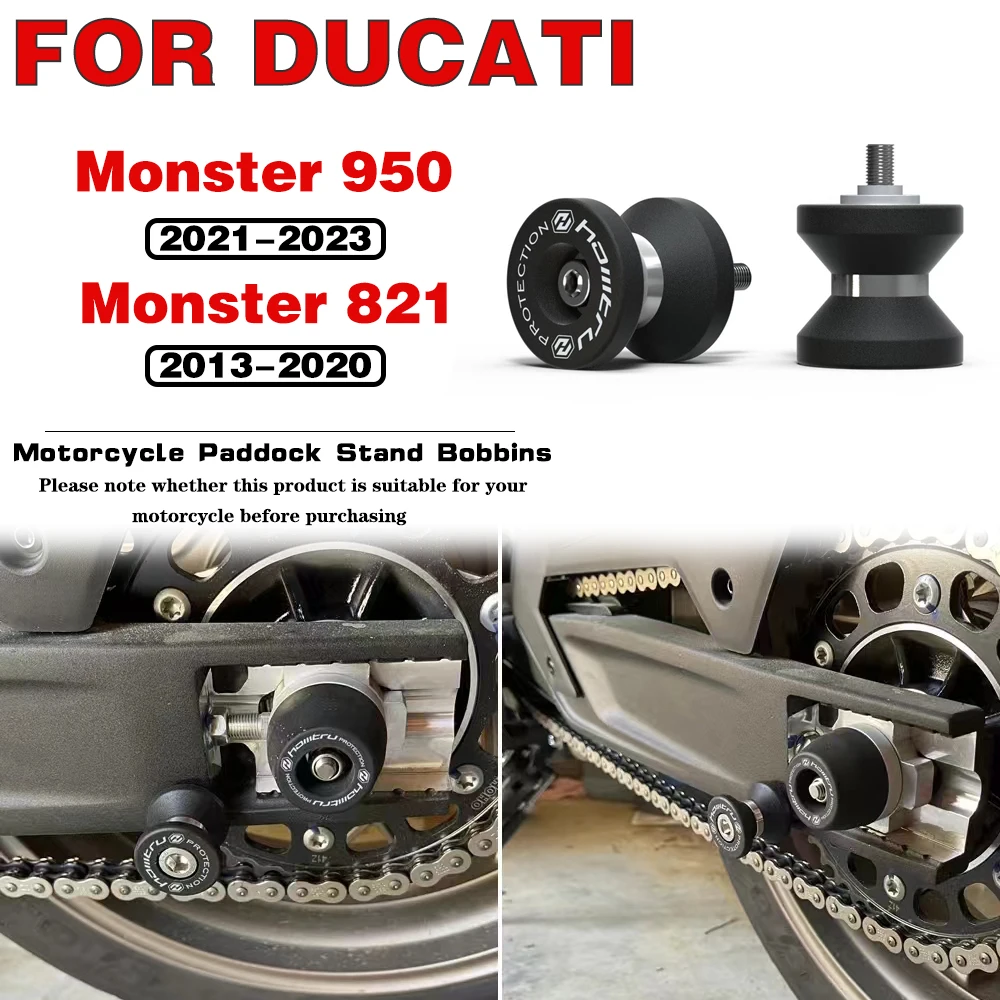 

For DUCATI Monster 950 Panigale 959 2013-2023 Motorcycle Accessories Swing Arm Swingarm Sliders Spools Paddock Stand Bobbins