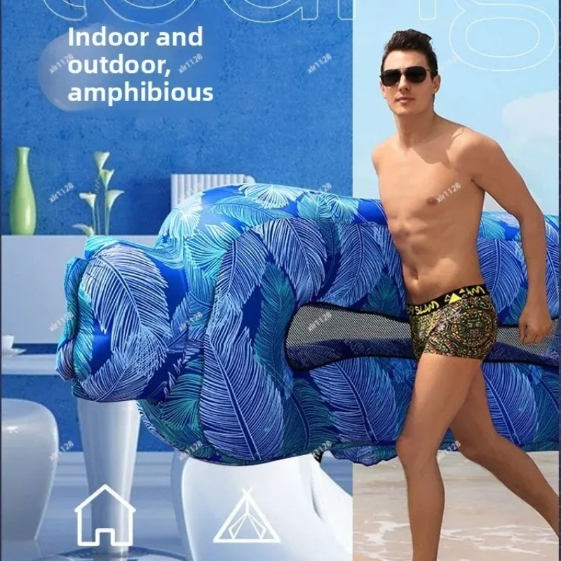 Fast Inflatable Sofa Bed Amphibious Floating Mat Outdoor Camping Picnic Lazy Lounge Bed
