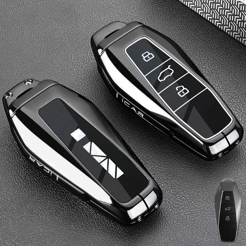 Premium Zinc Alloy Key Cover Case for Chery ICAR 03 / ICAR 03T / EQ7 (2025) - Protective Key Fob Shell Keybag