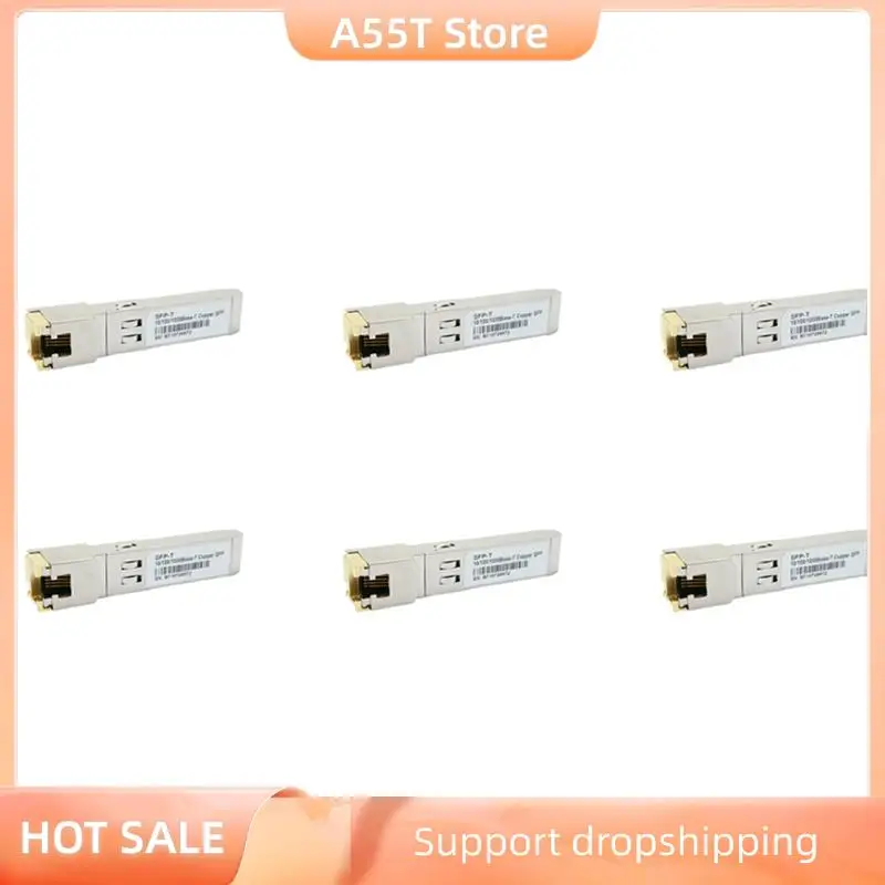 

A55T 6X Gigabit RJ45 SFP модуль 10/100/1000 Мбит/с SFP медный RJ45 SFP трансивер Gigabit Ethernet Switch