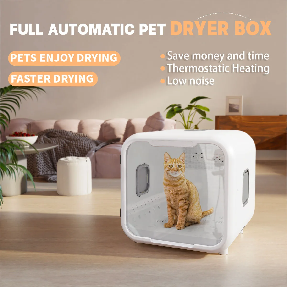 Automatic newest pet hair dryer box room machine  360 drying Quiet Quick Drying with Smart Temperature Control for dogs cats