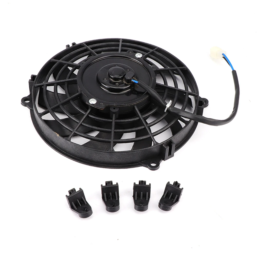 12V DC Cooling Fan For 150cc 200cc 250cc Motocross Dirt Pit Bike ATV Quad Buggy Engine Oil Cooler Water Radiator Accessories