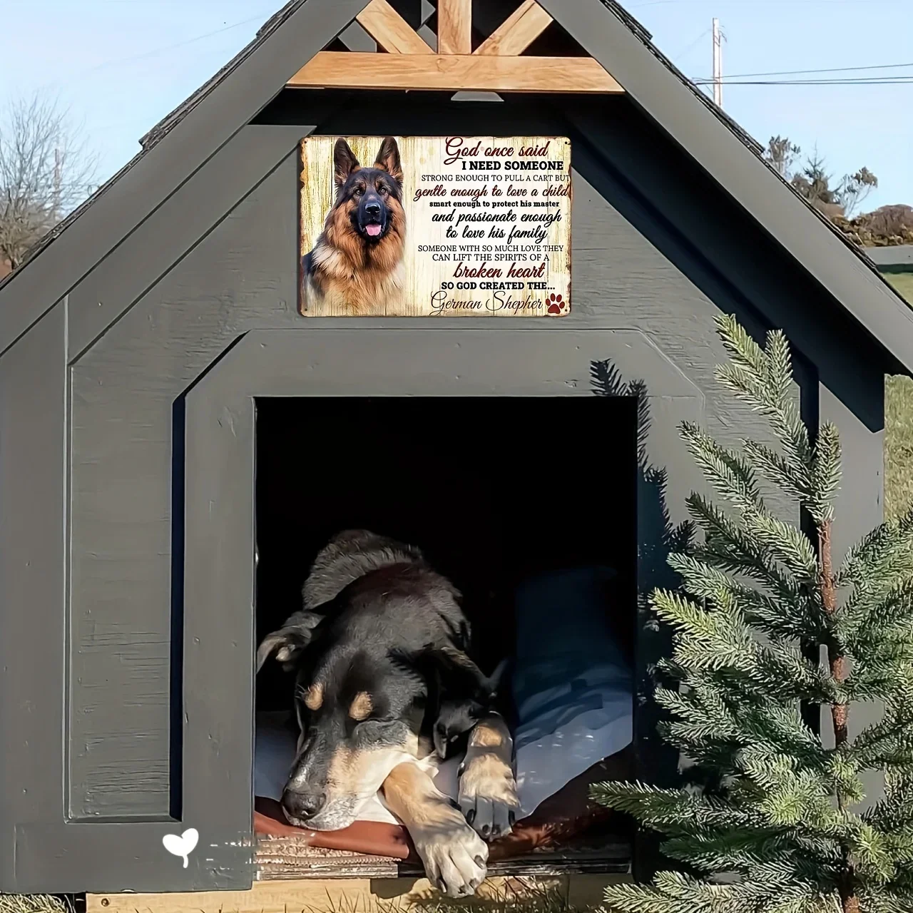 Retro Metal Tin Sign I Need Someone German Shepherd for Home Garage Dog Kennels Gates Outdoor Lawns Gardens Wall Decor,Dog Sign