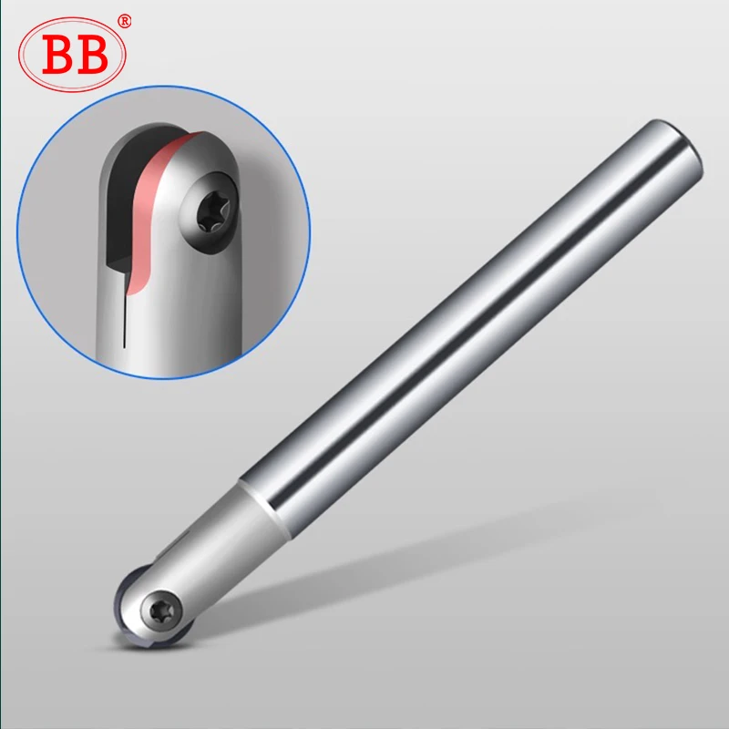 BB Ball End Mill Indexable Milling T2139 P3200 Finishing Machining Tool Holder C16 C20 Diameter High Precision CNC Metal Cutting