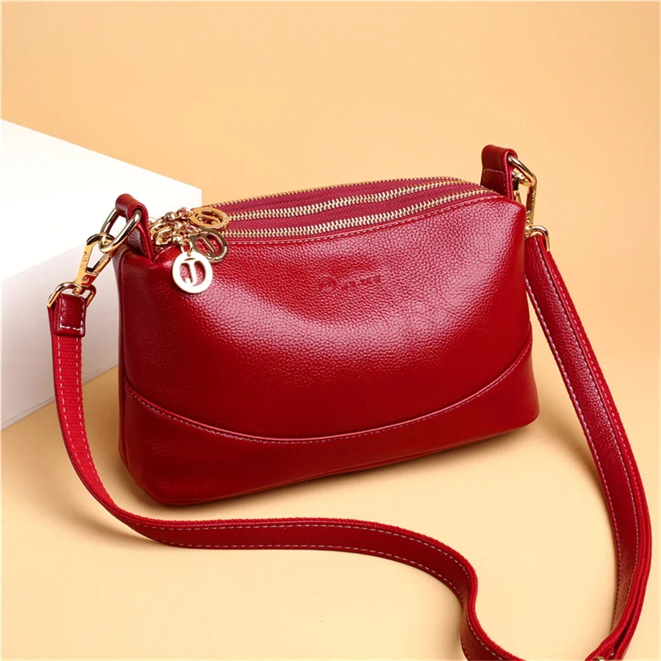 Small 3 layers Sac Leather Luxury Handbags Women Bags Designer Ladies Shoulder Crossbody Hand Bags for Women 2014 Bolsa Feminina