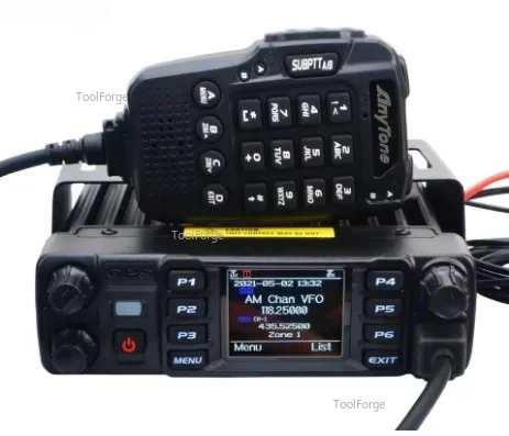 AT-D578UV Plus VHF UHF Air Band Receive GPS APRS Bluetooth PTT DMR Digital Repeater Function FM Mobile Radio AES256