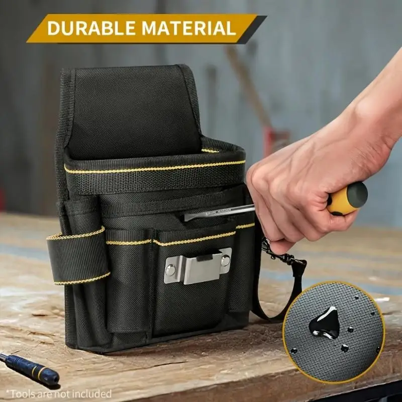 【BA】Electrician Tool Waist Pack Heavy Duty Canvas Oxford Cloth Multifunctional Hardware Tool Pouch