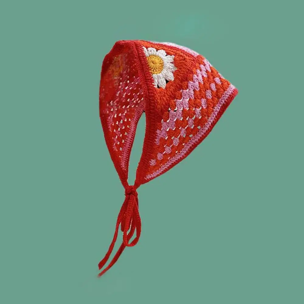 Halloween Triângulo cabelo cachecol, malha lenço, Hollow Out Acessórios