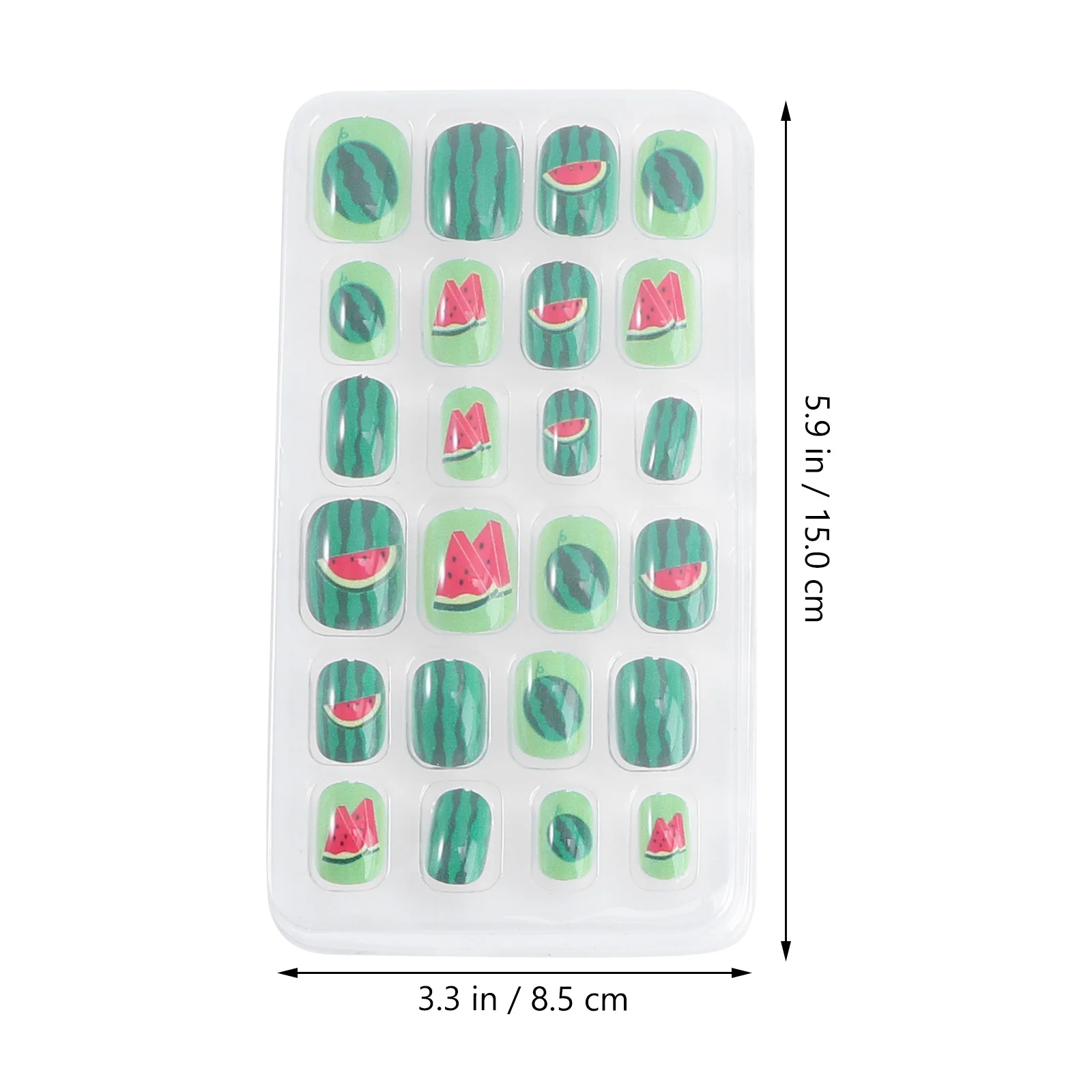 3 Sets Stickers Nagel Zomer Kinderen Tip Patch Decoratieve Nep Manicure Accessoire Meisje Acryl