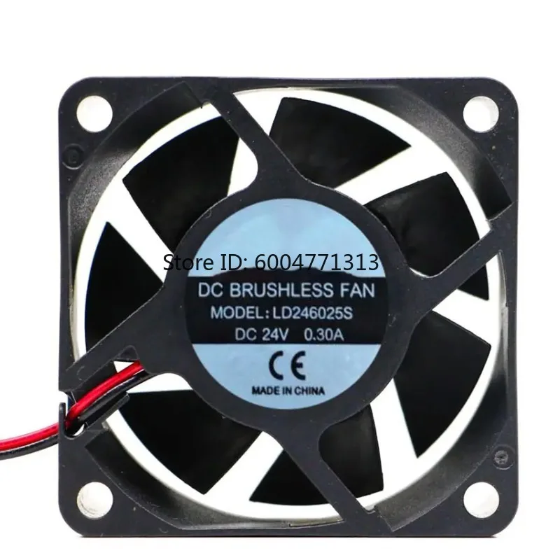 60mm 6cm DC Brushless Axial Cooling Fan LD246025S DC 24V 0.30A 60x60x25mm Industrial Silent Ventilation Cooler Fan
