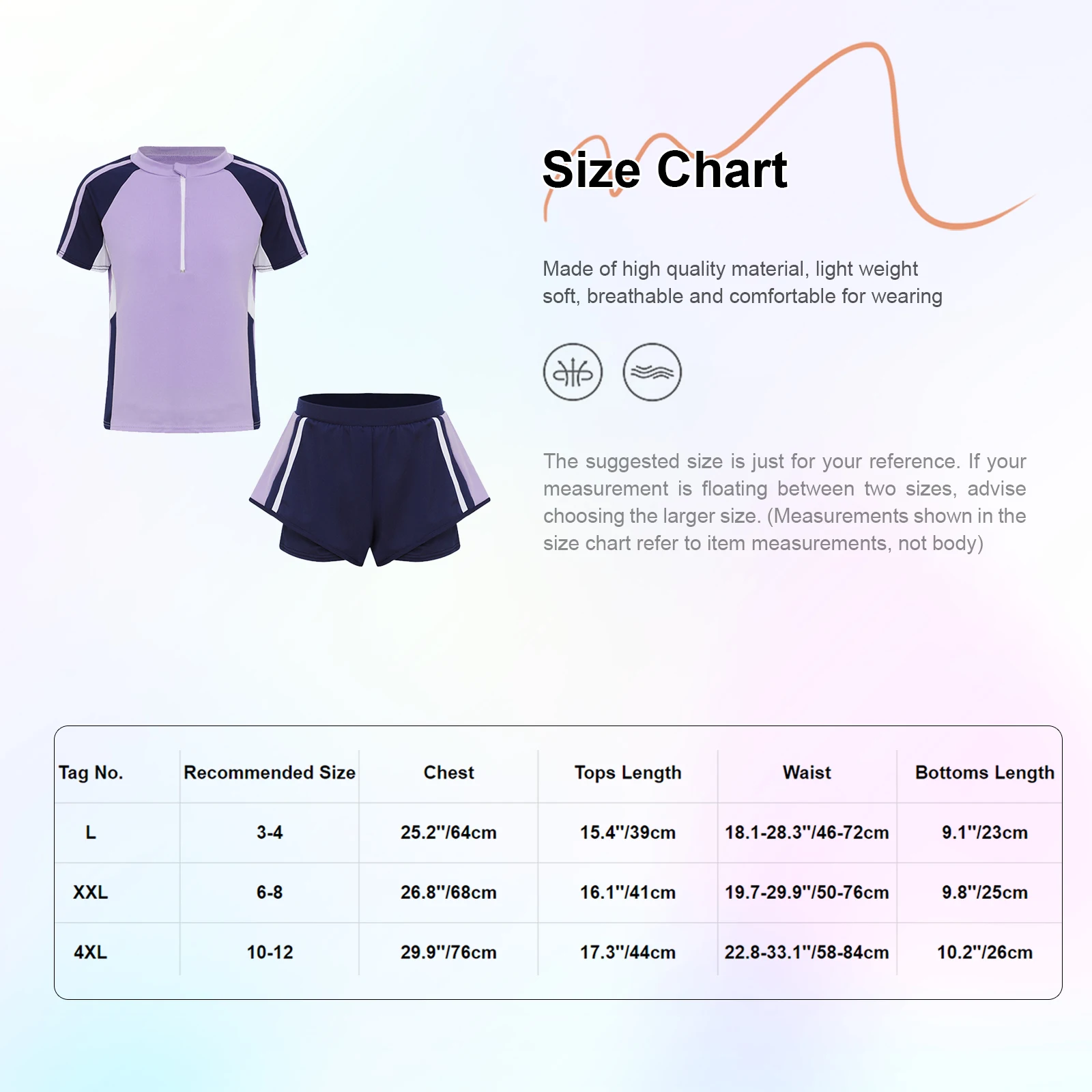 2Pcs Kids Girls Swimming Suit Beachwear Short Sleeve Tops Double Layers Shorts Swimwear Patchwork Bathing Suit Rash Guard Set