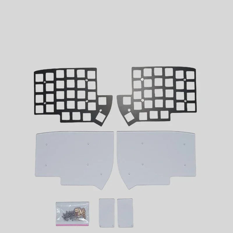 

Lily58 Split Keyboard Positioning Plate Custom Black/Transparent/Frosted/Colourful Acrylic Sandwich Case for LILY58 Keyboard