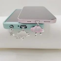 Weather Dust Plug Charm Phone Stopper Pendant Charge Port Plug For iPhone Type C Dust Protection Cute For Airpods Accessories