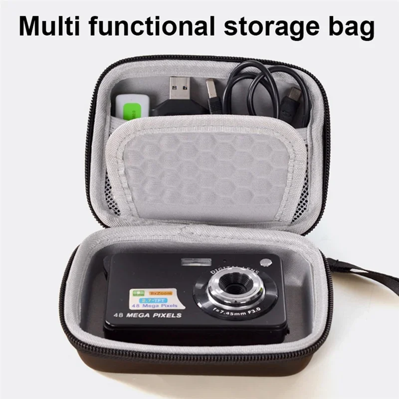 

-FDDT Eva Портативная сумка для ПЗС-камеры Органайзер для карт и камеры Твердый корпус Водонепроницаемый и устойчивый к падениям органайзер для цифровой камеры