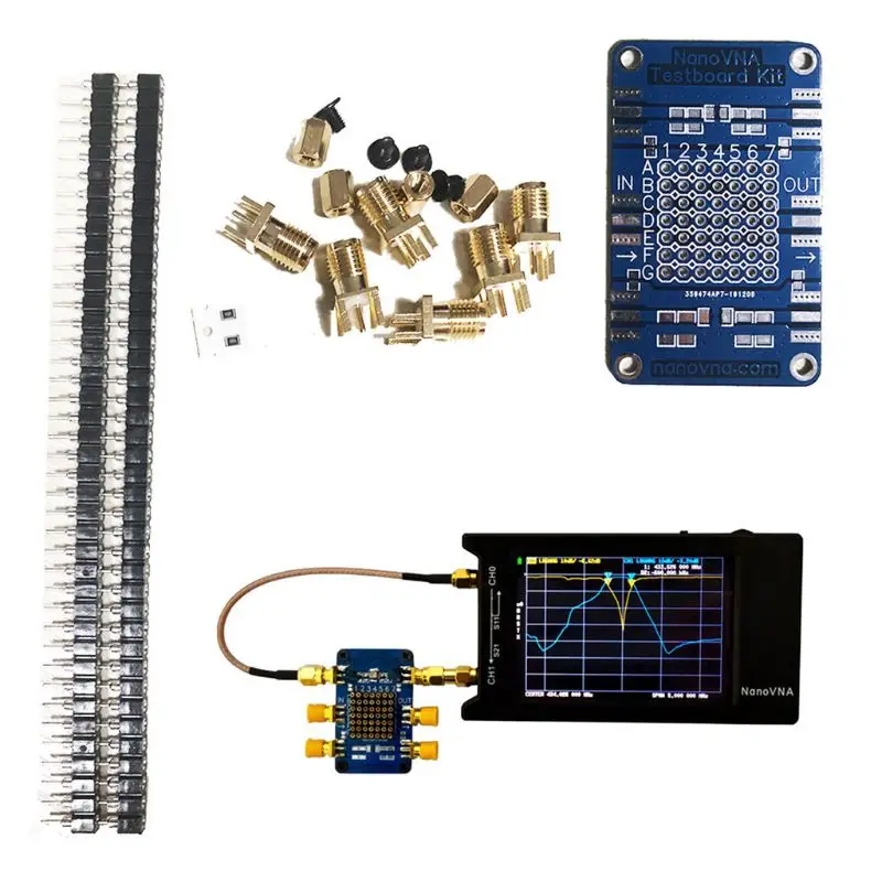 2022 New NanoVNA Testboard Kit Vector Analyzer Web Test Board VNA RF Demo Set Tool