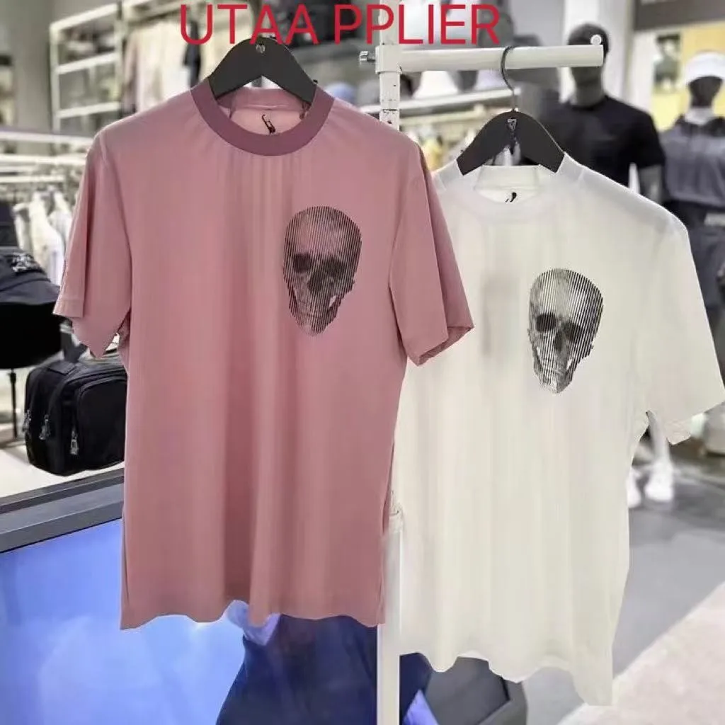 

Men's Golf Clothing Summer Round Neck Skull Short Sleeve