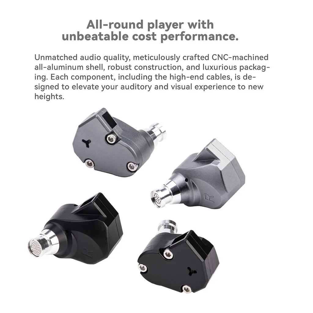 TINHIFI C2 2025 Наушники 10 мм PU + LCP Мембранный драйвер Съемный 0,78 мм 2-контактный разъем 3,5 мм/Type-C с микрофоном Спортивная игра IEM