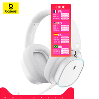 Baseus AeQur GH02 Headphones Bluetooth 5.3 Earphones 3-Mode Connection 2.4G/Wireless/Cable Earbuds Detachable Mic Headset Gamer
