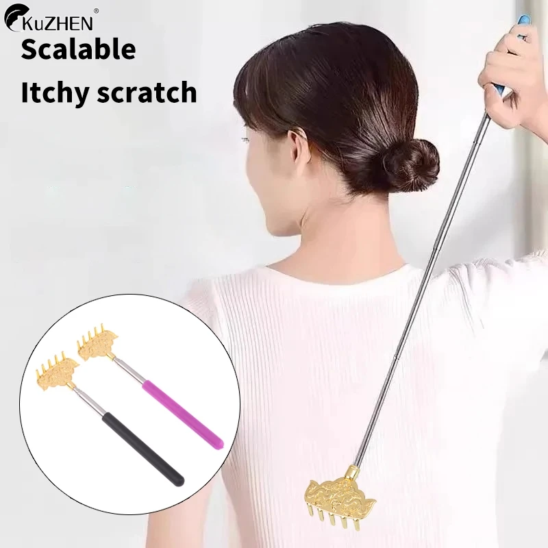 1Pc Back Scratcher Telescopic Scratching Back Scratcher Massager Kit Scraper Extendable Telescoping Itch Health Products Hackle