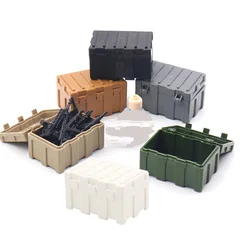 Military Weaponry Box Building Blocks Bricks Military WW2 City SWAT Weapon MOC Mini Playmobil Figures Accessories Brinquedos Toy