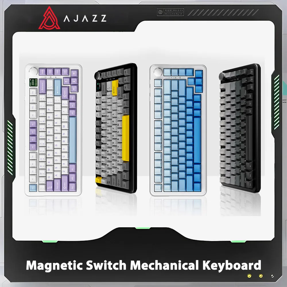 

AJAZZ AK820MAX Magnetic Switch Mechanical Keyboard 8K Hz Wired Gaming Keyboard Rapid Trigger RT 0.1mm Gamer Accessories Valorant