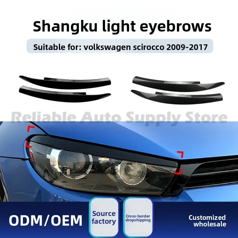 

For Volkswagen Scirocco 2009-2017 Headlight Eyebrow Decal Stylish Car Sticker Upgrade Kit Premium Quality Design Durable Weather