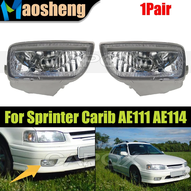 

1Pair Front Bumper Fog Light For Toyota Sprinter Carib AE111 AE114 1999 2000 2001 Fog Lamp Driving Light