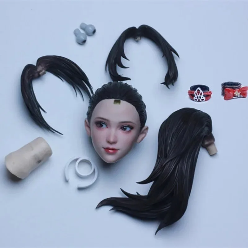 

Presale VHTOYS 1/6 Scale Action Figure Two Bangs Beauty Girl VH002 Movable Eyes Head Sculpt Model Fit 12" soldier Toys Body