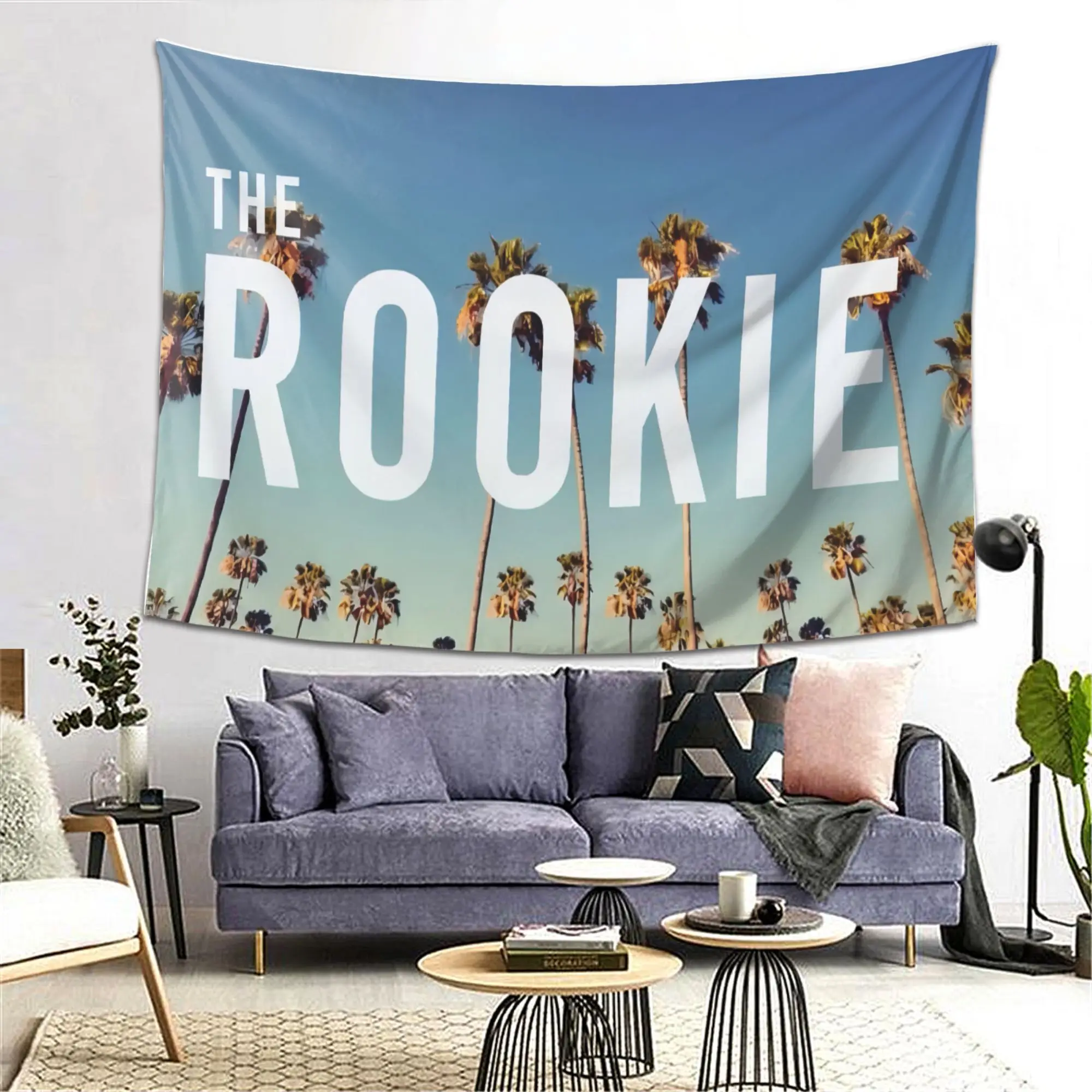 Inspired by The Rookie's creative and personal designs, this stylish and lightweight tapestry is made from durable polyester
