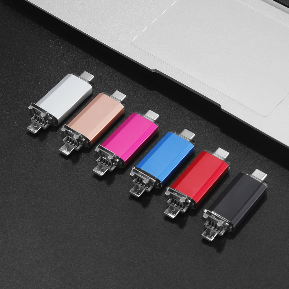 محرك أقراص USB3.0 TYPE-C 256 جيجابايت 128 جيجابايت قراءة عالية السرعة USB 3.0 محرك فلاش OTG 64 جيجابايت سعة كبيرة عصا ذاكرة محمولة 32 جيجا 16 جيجا