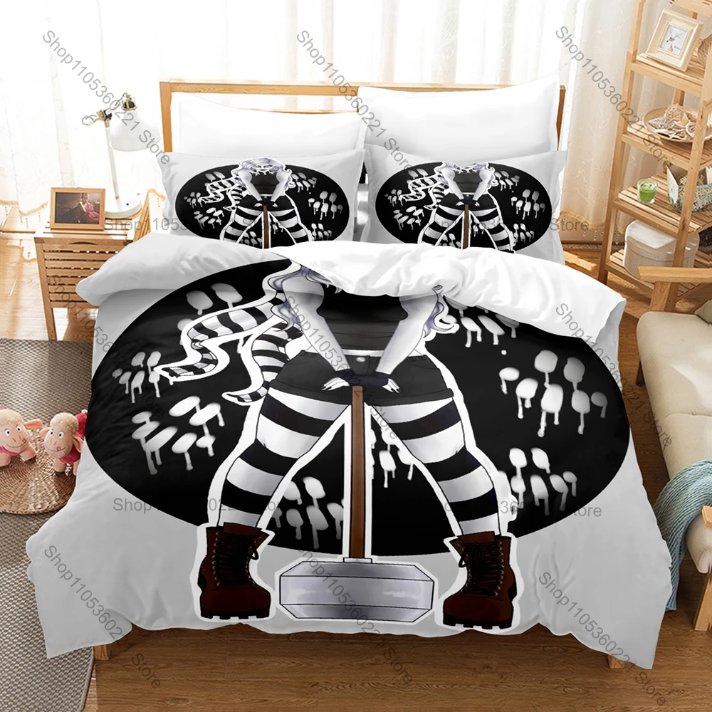 Crash Bandicoot 3D Print Bedding Set Includes Duvet Cover + 2 Pillowcases Retro Platform Game Cartoon Character Bedroom Gamers