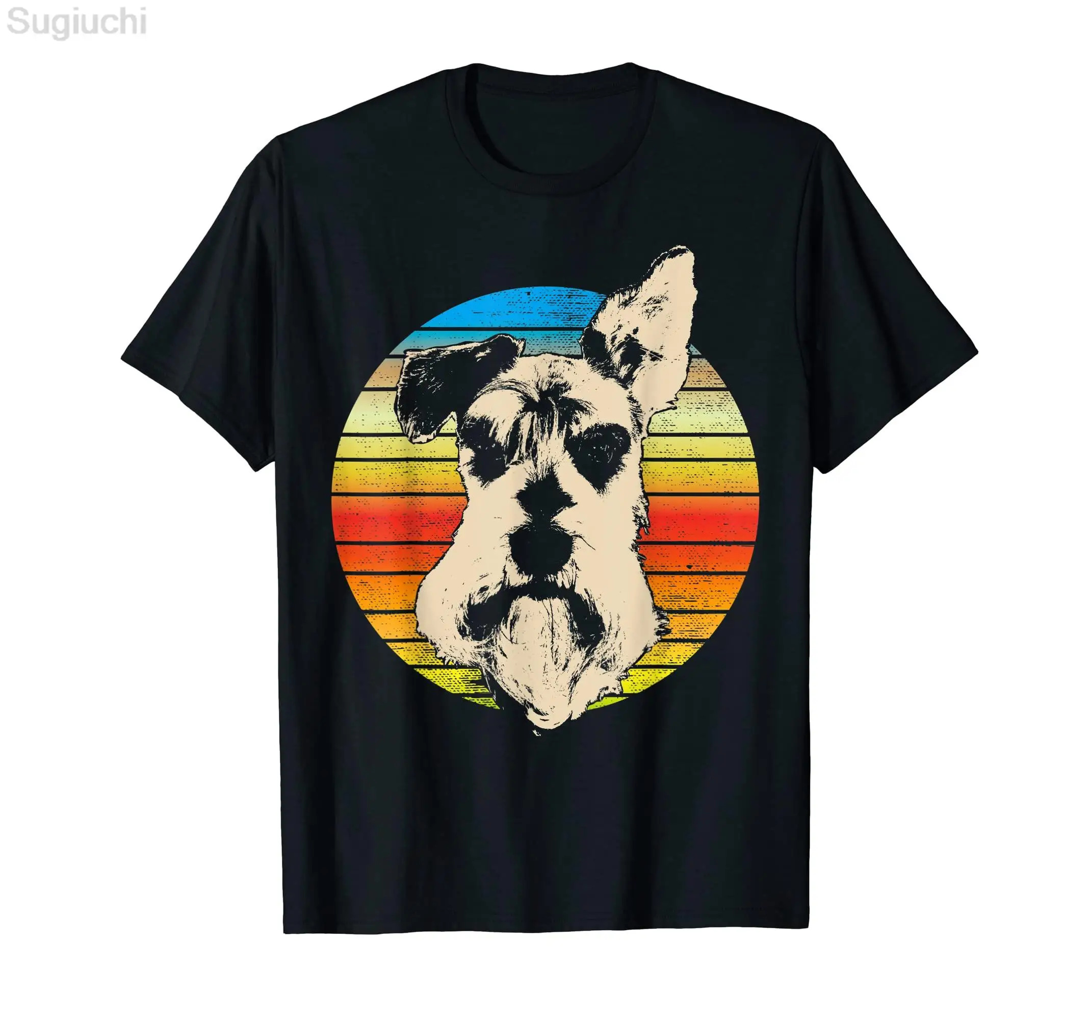 MINIATURE SCHNAUZER The DogFather Dog Lover T-Shirt 100% Cotton Men Women Unisex Hip Hop T Shirts For Gift Size XS-5XL