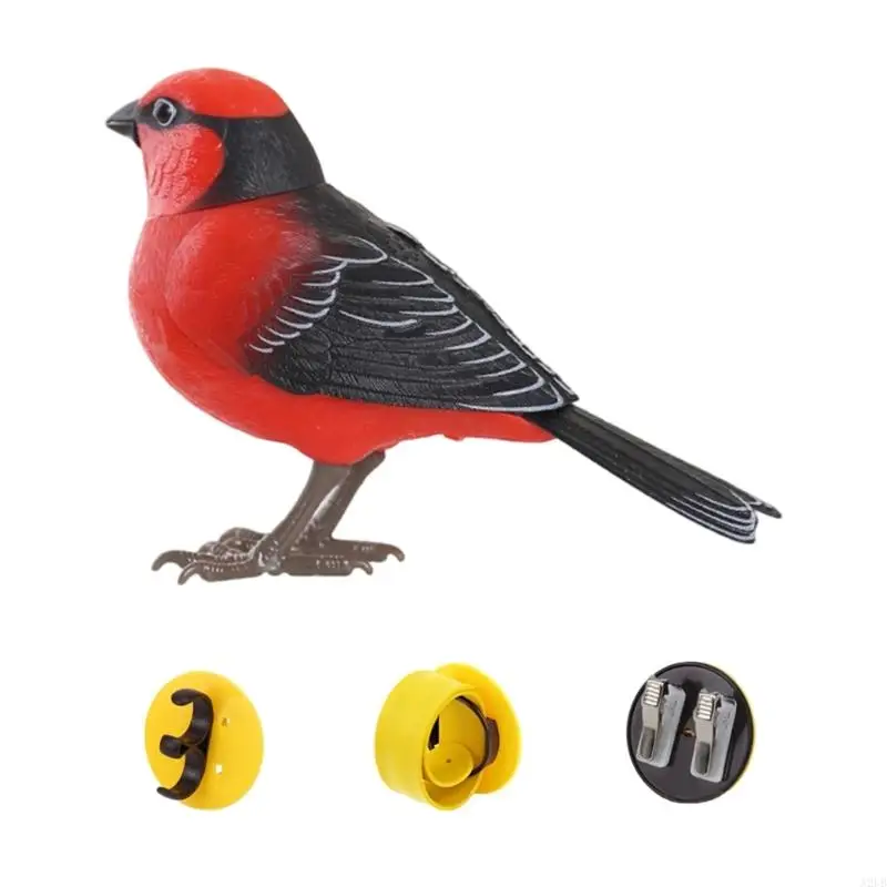 Realistisches singendes Vogelspielzeug mit Lichtsteuerung für Kinder, dekorativer Käfig Lieferumfang enthalten, keine A2UB – Detail 5