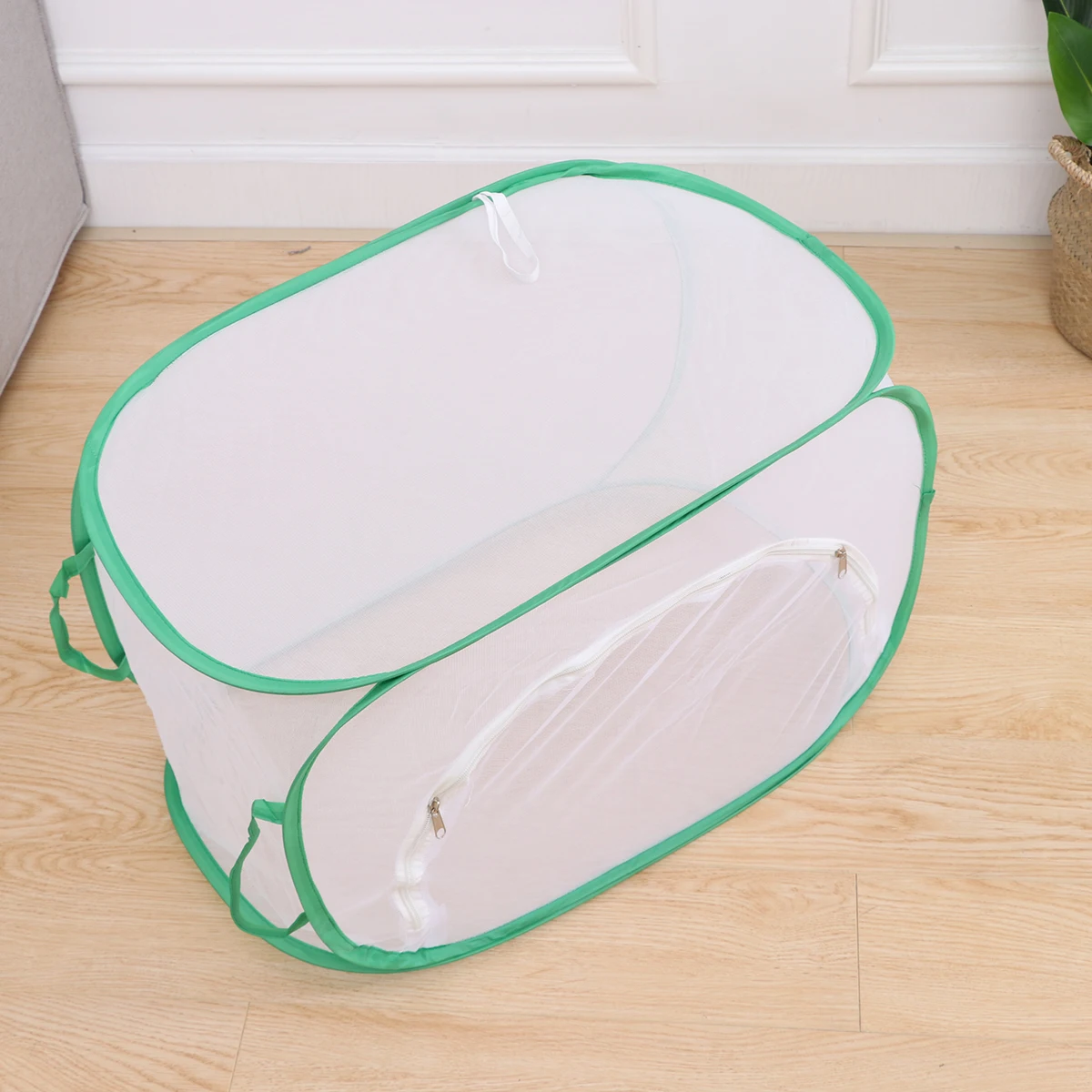 

1pc Large Foldable Portable Insect Habitat Cage Outdoor Educational Tool For Kids Crawling Creatures House Dragonfly Mesh