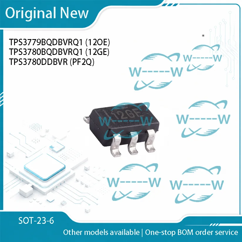 5-30PCS) TPS3779BQDBVRQ1 12OE TPS3780BQDBVRQ1 12GE TPS3780DDBVR PF2Q TPS3779BQ TPS3780BQ TPS3780 SOT-23-6 IC CHIP