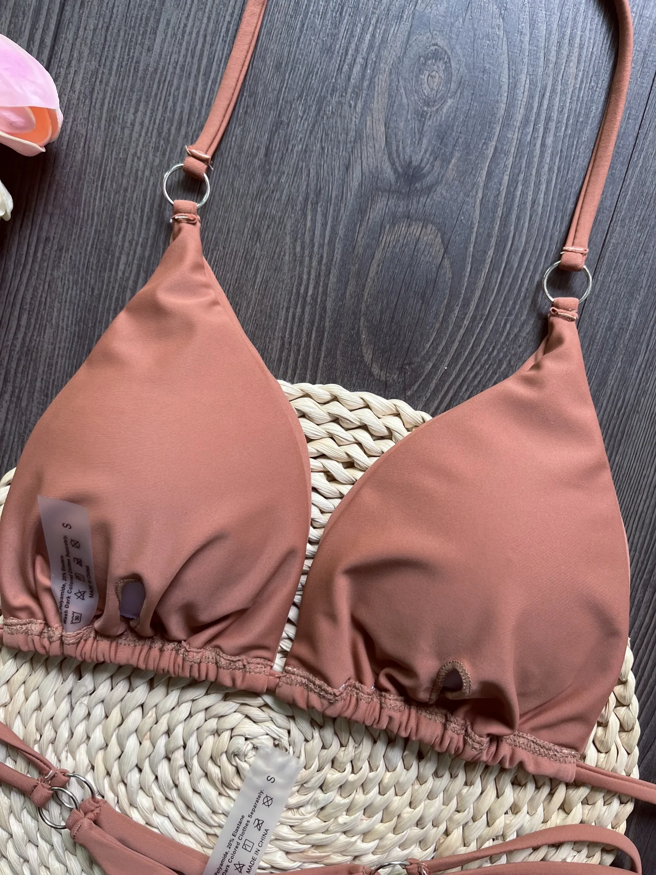 RUOTONGSEPT Sexy Halter Satin Brazilian Bikini Women Swimwear Female Swimsuit Two-pieces Bikini set Bather Bathing Suit Swim