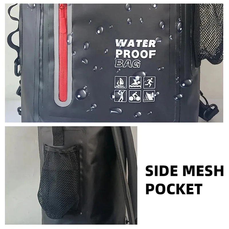 Waterproof Kayak Dry Bag Drift Swimming Backpack Large River Trekking Shoulder Beach Diving Dry Rafting Canoeing PVC Camping Bag - view 5
