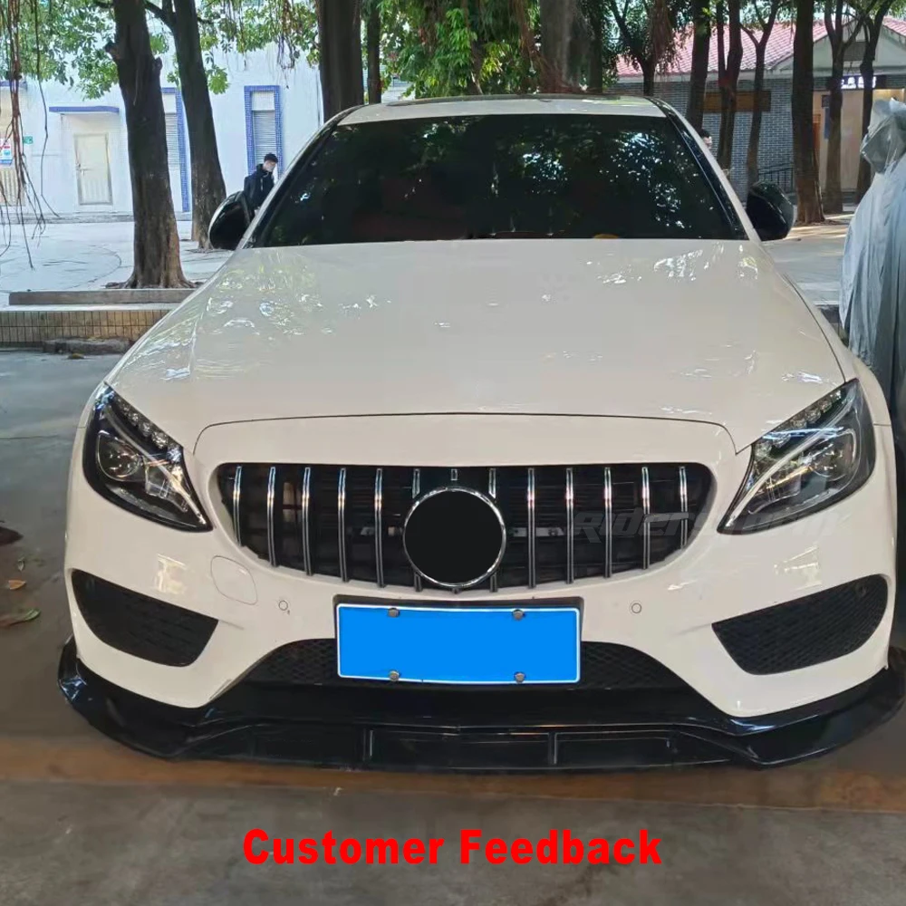 2015-2020 GT grill For C class w205 GT grill Front Grille for mercede C180 C200 C250 C300 front grille GT grill bumper front lip