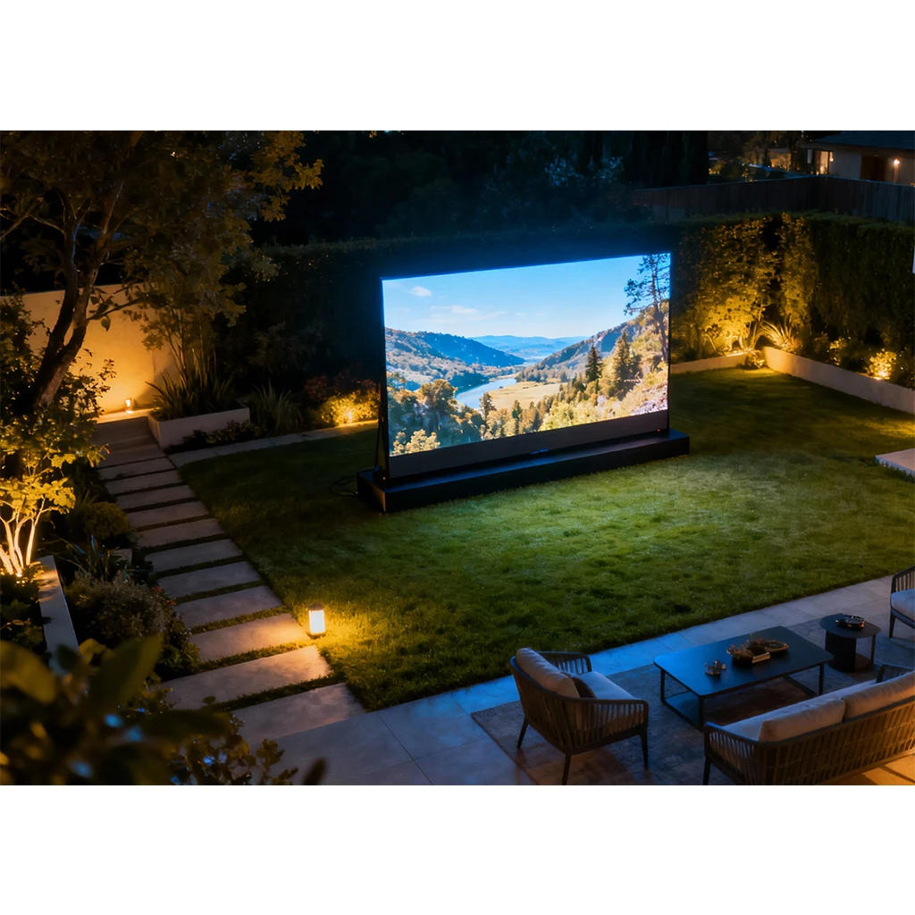 3.75 متر مربع P2.976mm الإعلان في الهواء الطلق شرفة شاشة LED 2.5x1.5 متر الفناء الخلفي المرحلة شاشة Led خزانة RGB led لوحة لجدار الفيديو